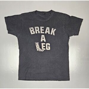 Foo Fighters T-Shirt Mens Medium. 2012‎ Concert Tee Black Y2k Break A Leg Tour.